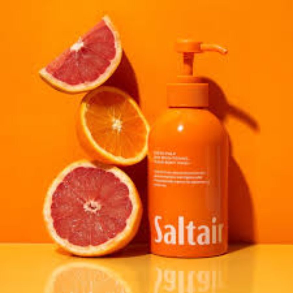 Empty Orange Scented Body Wash — Bright Orange